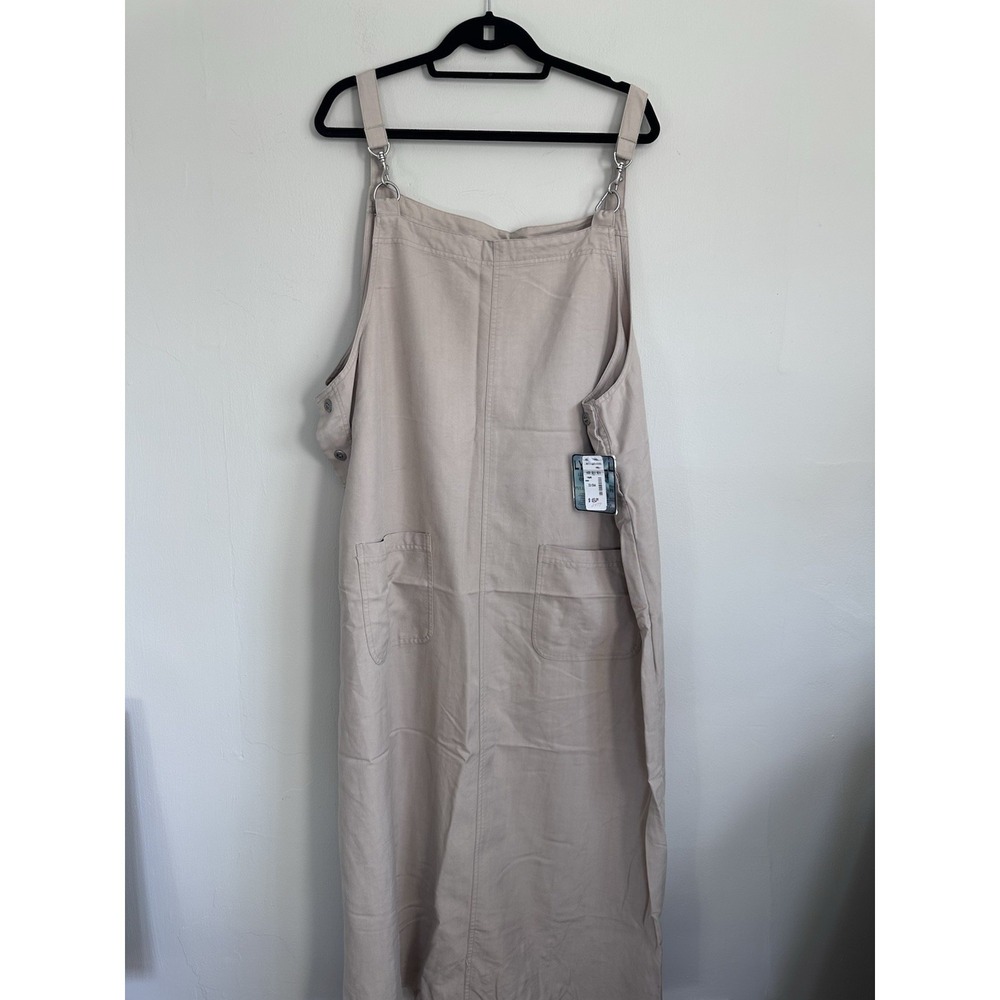 NWT Vintage 100% Lyocell Natural Fiber Coveralls Dress Jumper Gardening XL/2XL